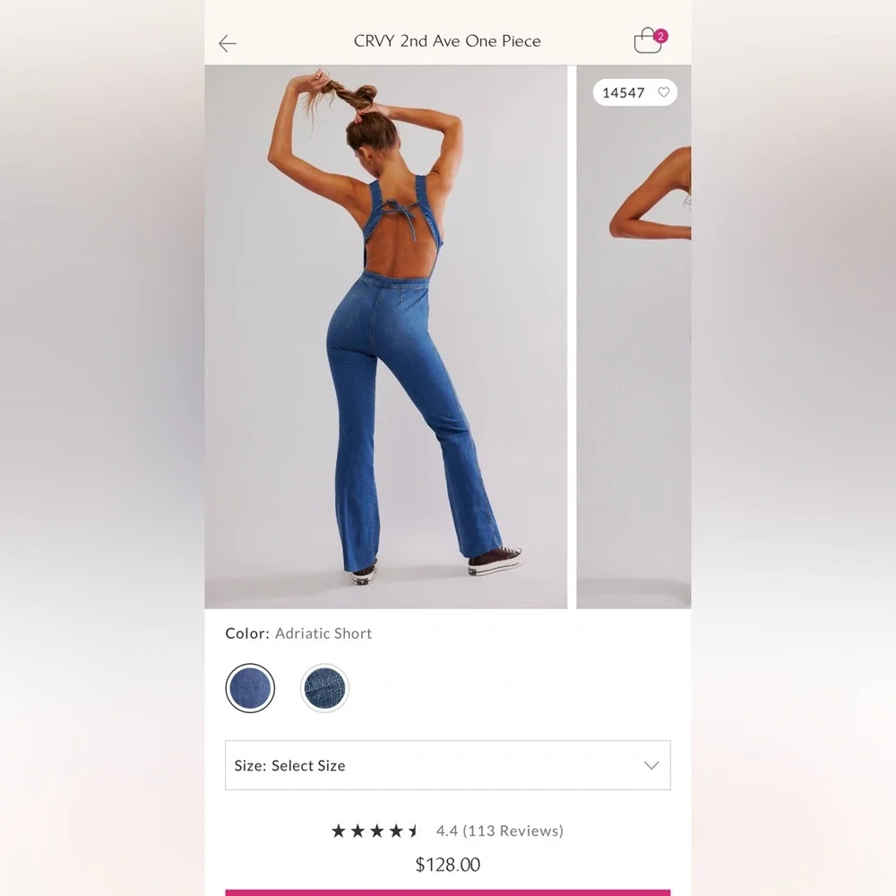 CRVY 2nd Ave Denim One Piece - Picture 4 of 5